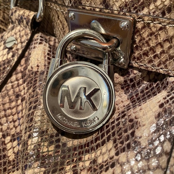Michael Kors Snakeskin Satchel - Picture 2 of 4